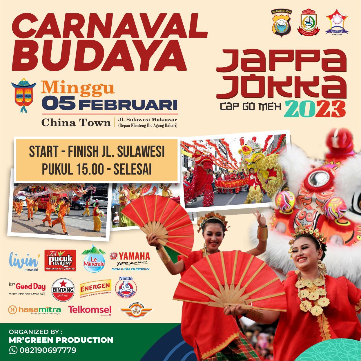 2.000 Pelajar SD Ramaikan Karnaval Budaya Cap Go Meh 2023
